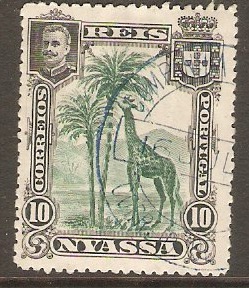Nyassa Company 1901 10r Black and green. SG29.